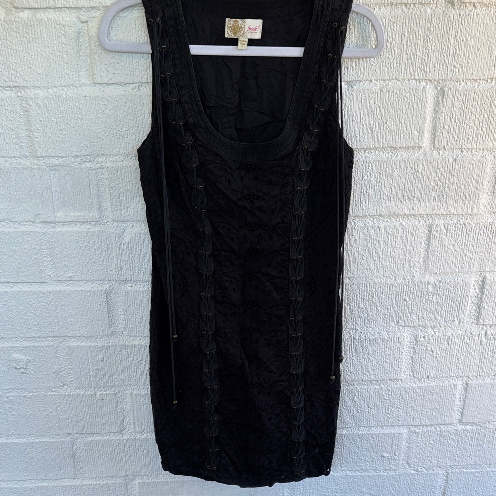 Tracy Reese Silk Eyelet Lace Up Dress sz 2